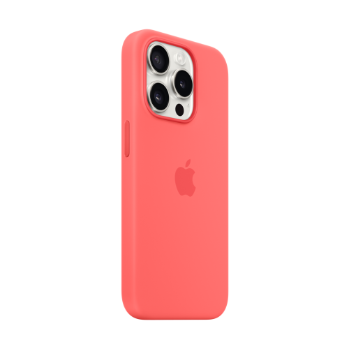 Apple iPhone 15 Pro Silicone Case w/MagSafe - Guava