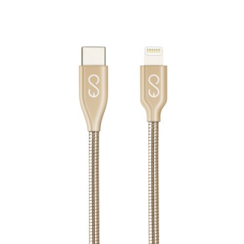 iDeal by Epico METAL USB-C to LIGHTNING CABLE 1.2m - gold