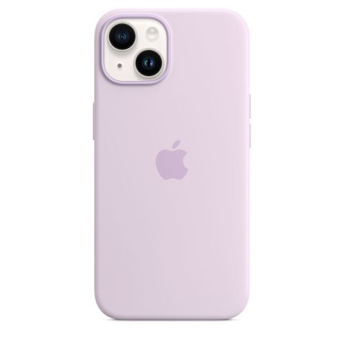 Apple iPhone 14 Silicone Case w/MagSafe Lilac