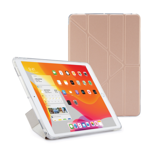 Pipetto iPad 10.2" Origami TPU Case - Rose Gold